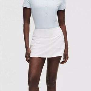 Lululemon White Pace Rival Mid-Rise Skirt
Long-4